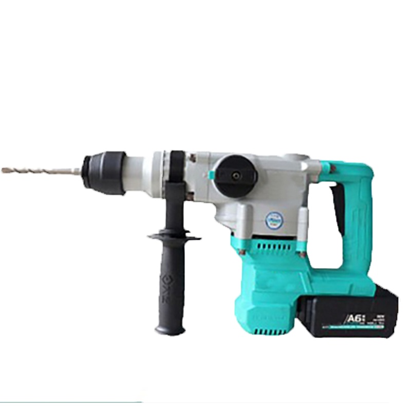 充电式大功率电锤钻孔打混泥土角磨机电动工具 A6-6606 双电标配+电板机身