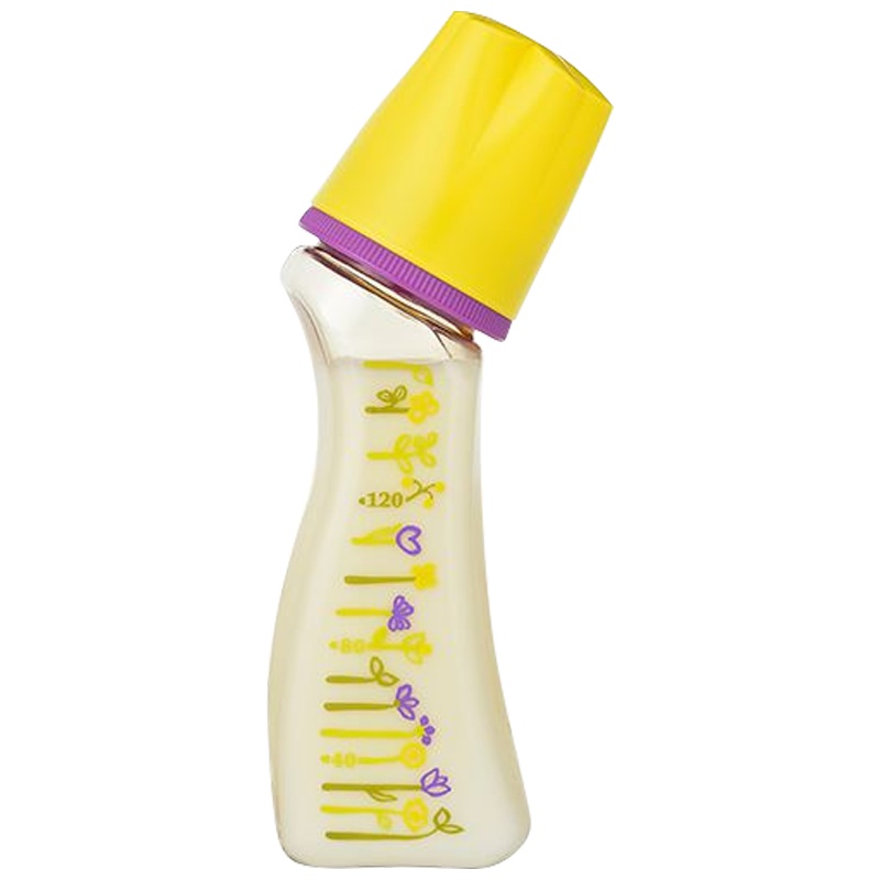 betta 贝塔 奶瓶 曲线防胀气新生儿奶瓶防摔标准口径 F4-120ml(0-3个月十字孔奶嘴)PPSU日本进口