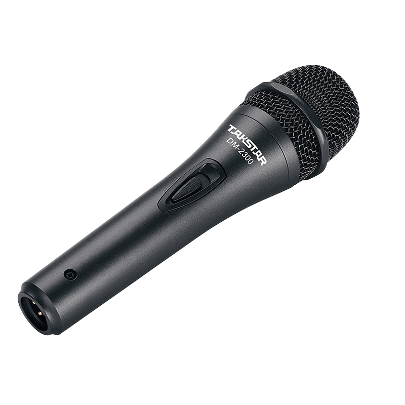 得胜TAKSTAR DM-2300 有线手持动圈话筒 大音量高清拾音 家用舞台KTV专用K歌麦克风自带6米线