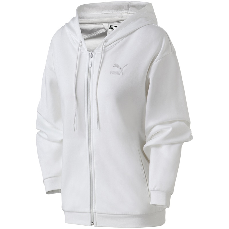 【自营】PUMA彪马女装新款女运动休闲春秋白色连帽外套579136