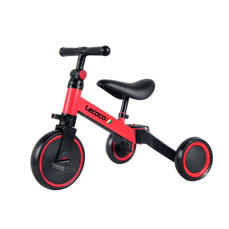 lecoco乐卡折叠儿童三轮车1-3周岁宝宝幼儿脚踏车轻便自行车童车