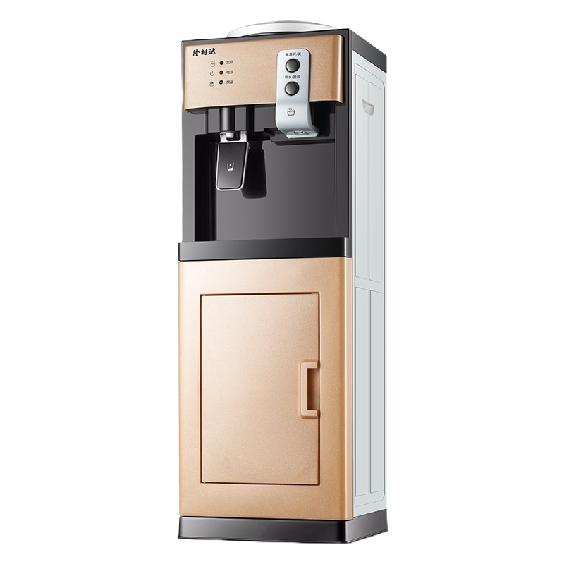 纳丽雅(Naliya)饮水机家用立式小型冷热迷你办公室节能双制冷智能热水机 金色 温热