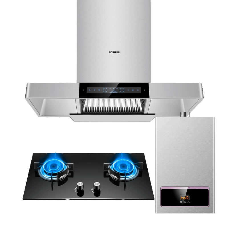 方帅(FOSHUAI)欧式抽油烟机灶具套餐 厨房烟灶消三件套 油烟机燃气灶消毒柜厨房电器油烟机燃气灶套装烟灶液化气