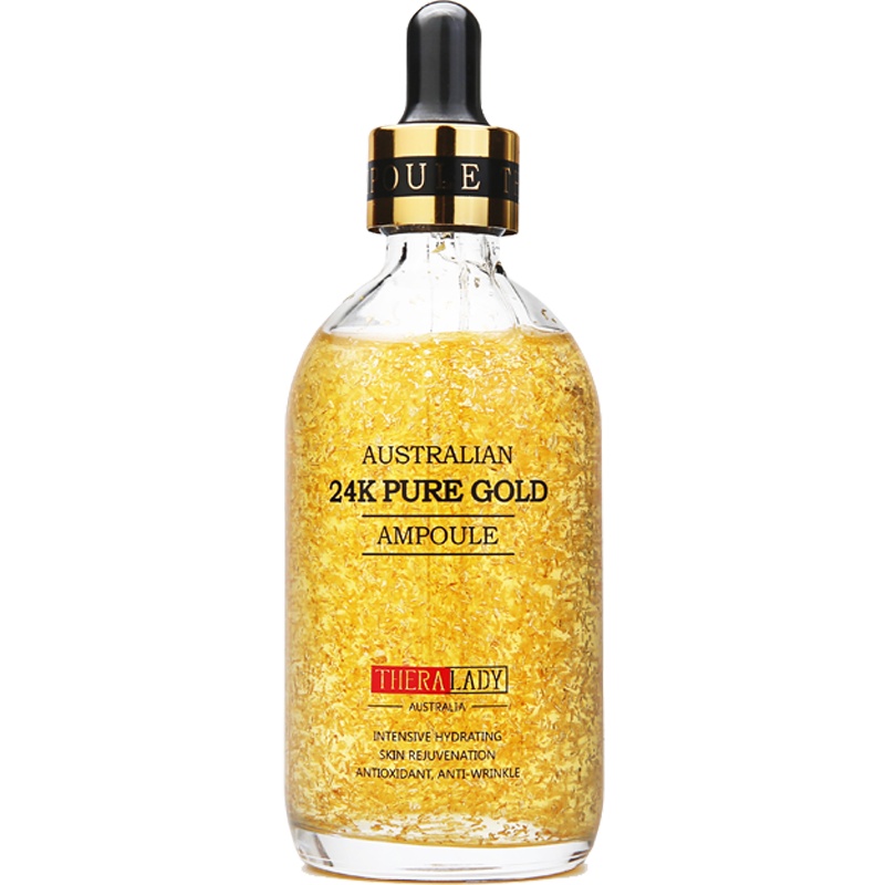 澳洲进口Thera lady 大金瓶 24K纳米黄金 面部精华乳液 保湿补水嫩肤焕白 100ml 1瓶装