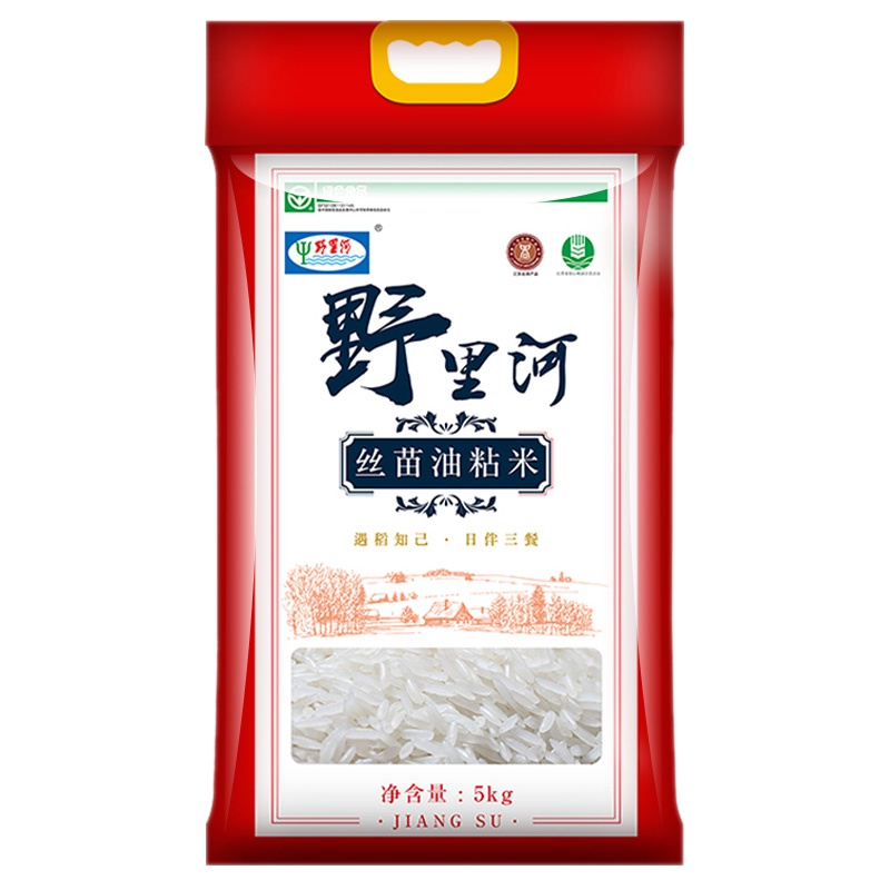 野里河丝苗油粘米5KG