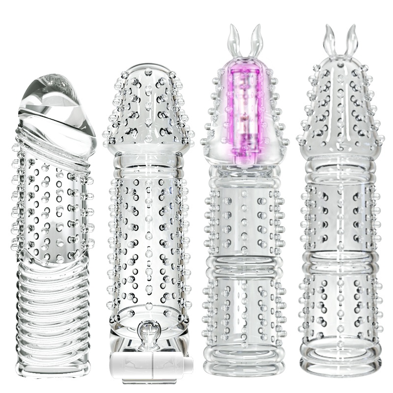 YEAIN夜樱大黄蜂水晶套 男用加长加粗阴茎套阳具套 增大增粗器具狼牙套 大颗粒螺纹锁精环 夫妻房事性玩具成人情趣性用品