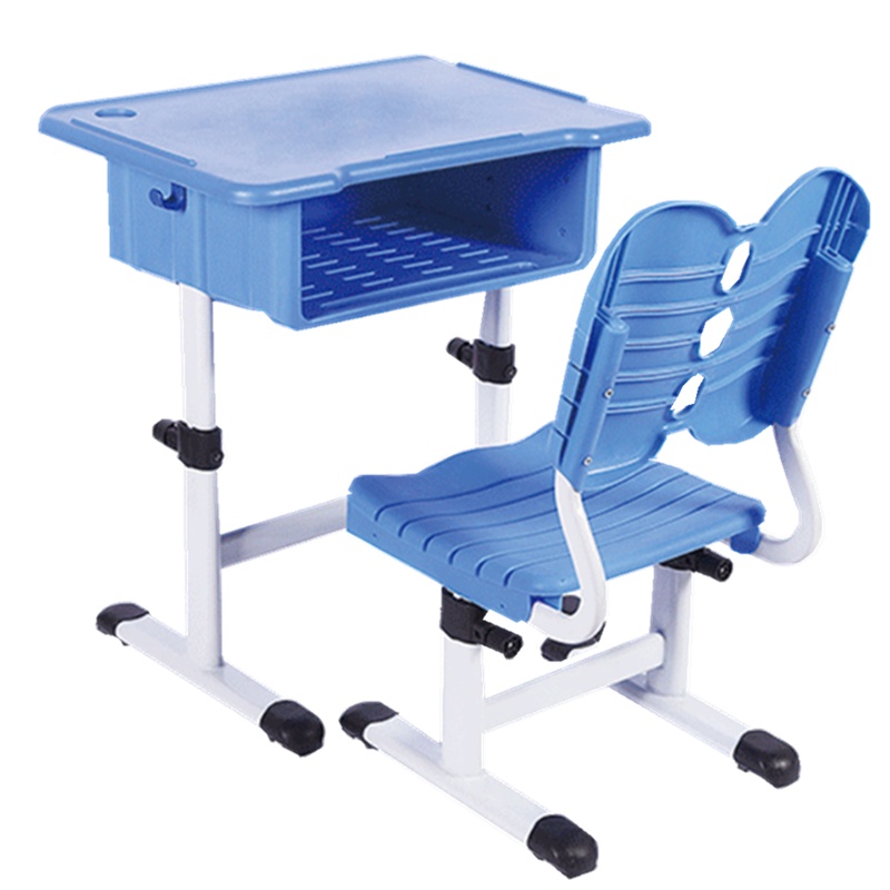 周鼎皖卡口式升降塑钢课桌椅(zdwk-11单人靠背)