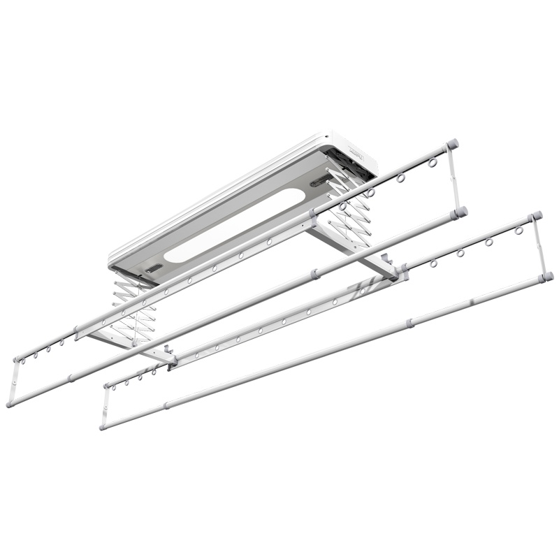 奥普(AUPU)智能杀菌晾衣机L6S 语音遥控 电动升降晒衣机阳台凉衣杆晒被 四杆可伸缩杆挂衣架 L6S电动晾衣架