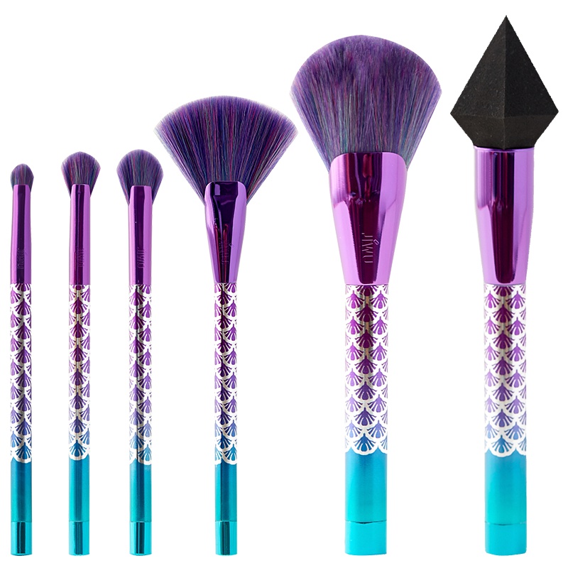 苏宁极物 海洋之星化妆刷6件套便携化妆刷散粉刷 新手化妆