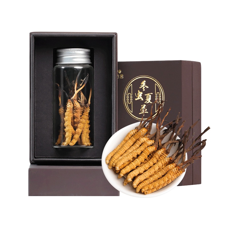 阿依舍冬虫夏草虫草正品干货5条/g 1克礼盒装