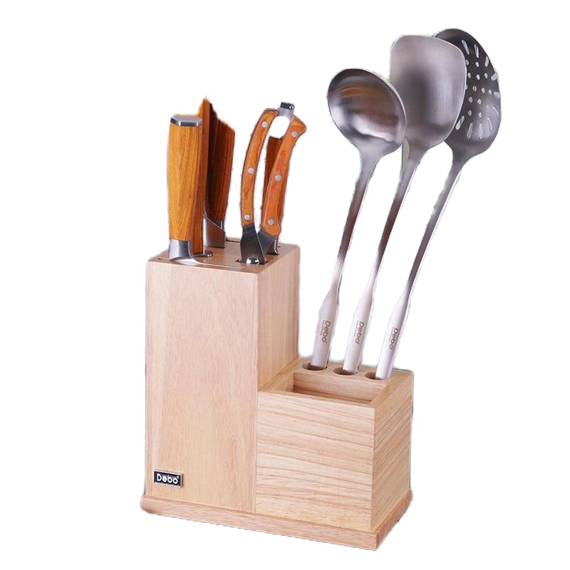 Debo德铂 富尔特套装刀具组合 欧式特殊合金钢材橡木手柄底座刀架DEP-376 单套装