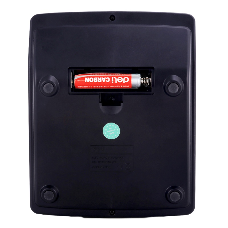 得力(deli)837 双电源 12位大屏桌面计算机 黑色