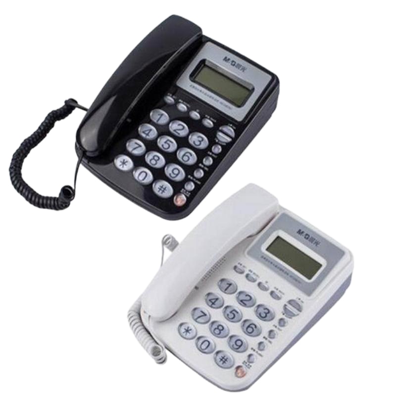 晨光(M&G) AEQ96761普惠型经典水晶按键电话机 黑色 单个价