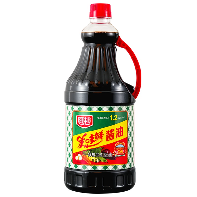 厨邦美味鲜酱油1.68L 180天酿造 特级生抽家用调味料