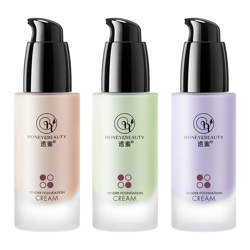 透蜜水嫩修颜隔离霜正品女保湿遮瑕打底妆前乳提亮肤色妆前打底粉底( 柔肤绿30g)