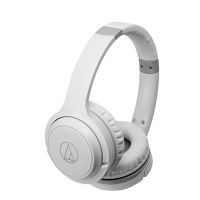 铁三角ATH-S200BT 无线蓝牙耳机头戴式带麦重低音手机音乐监听耳机 灰蓝