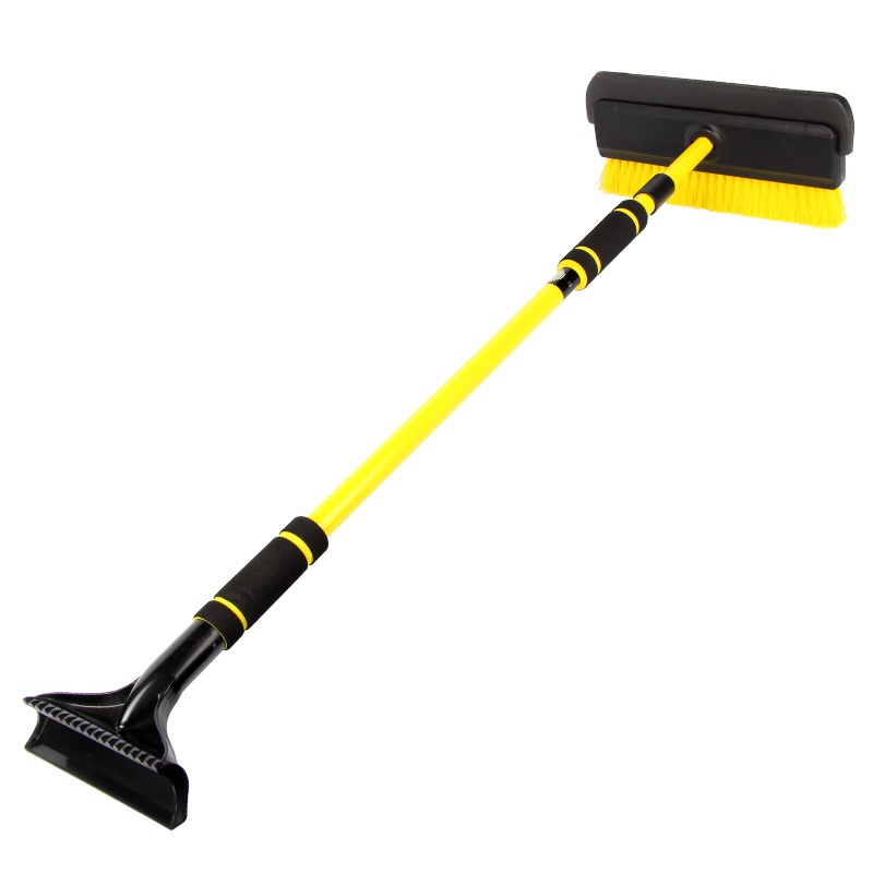 趣行 雪清灵AX-17四合一伸缩特长冰雪铲 金属杆92-152cm长 EVA雪刮SUV用中巴车用汽车除霜除冰除雪工具