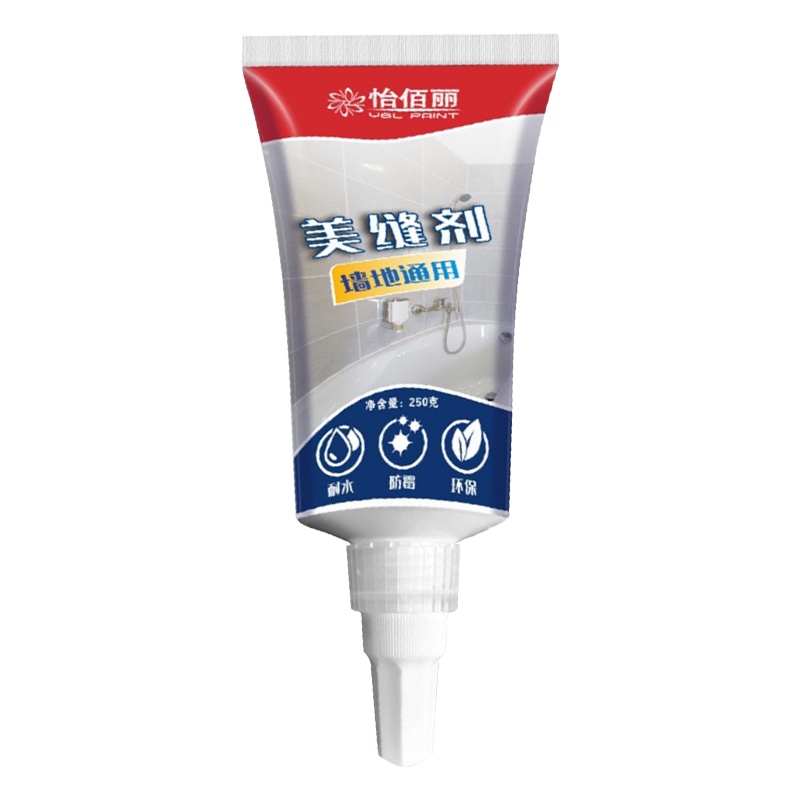飞略家装 怡佰丽水性美缝剂勾缝剂瓷砖地砖防水填缝剂水池马桶密封胶