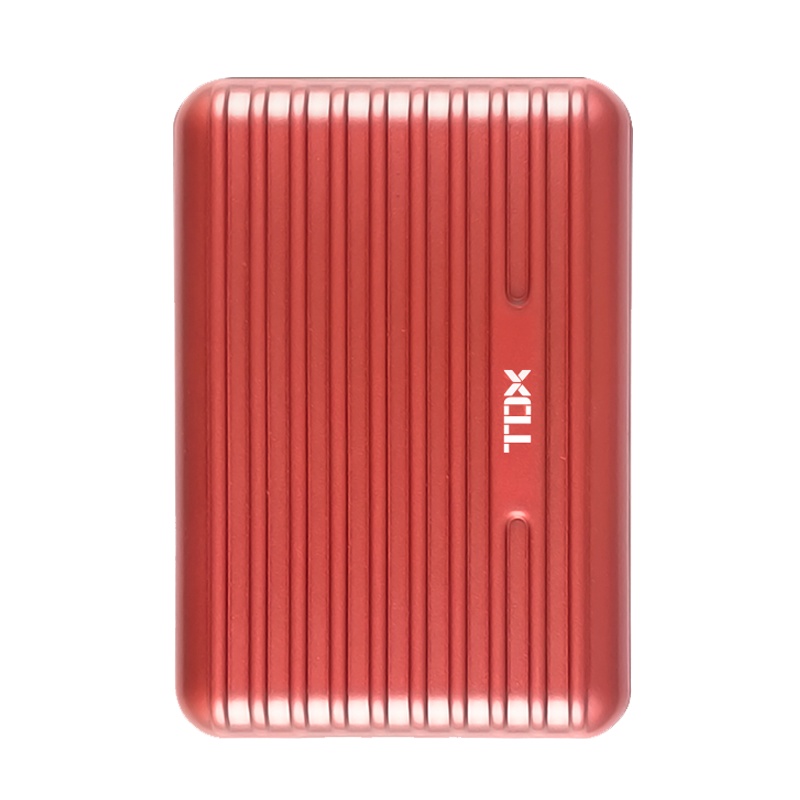 铁达信X-100mini红色大容量10000毫安充电宝可爱迷你超薄小巧便携快充移动电源