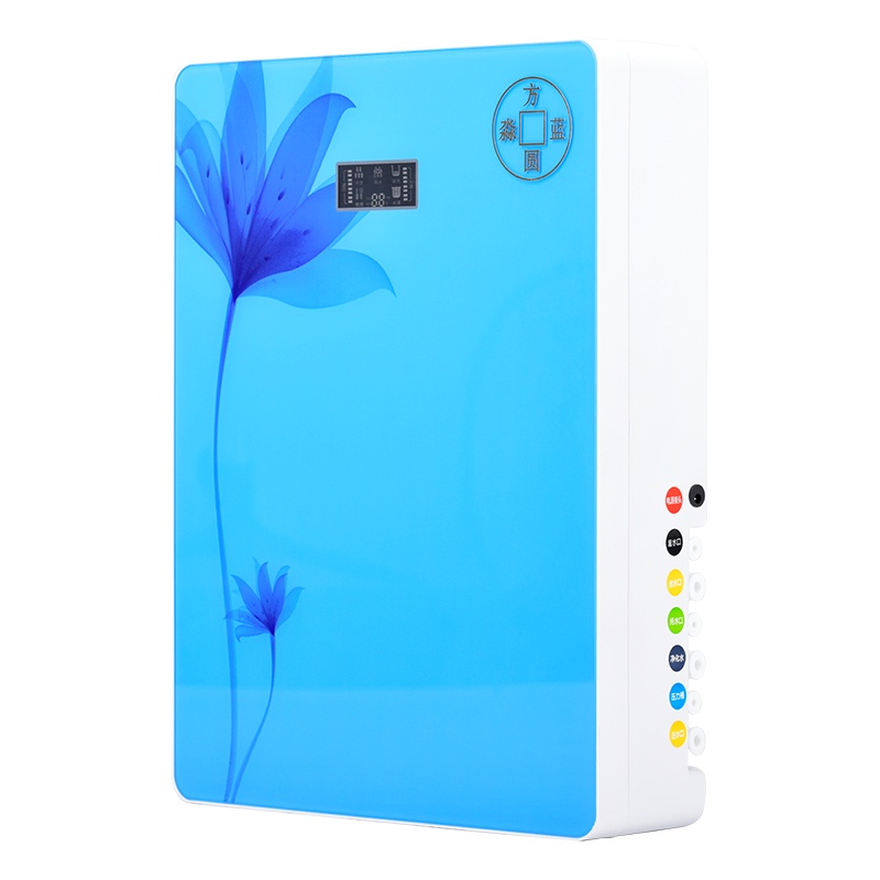 方蓝圆淼(FYLM)直饮机净水器家用 FYLM-RO100 RO反渗透双芯厨下式壁挂式净水机 双出水大通量净饮机蓝色