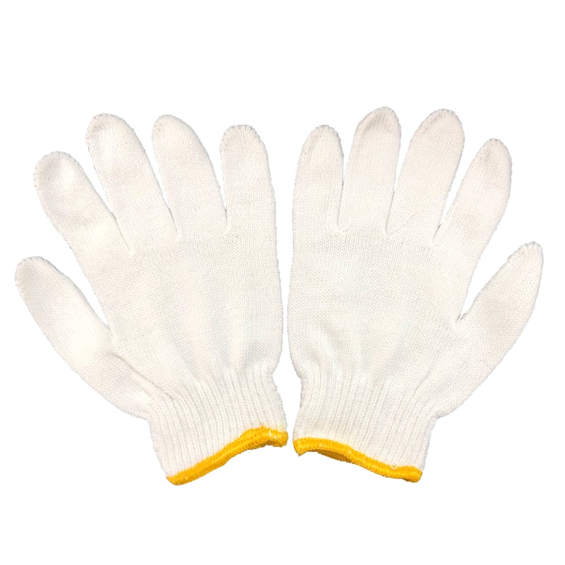 冰禹 SNll-106 劳保手套 棉纱棉线 尼龙耐磨 防护线手套 防滑加厚耐用 毛纺棉特一级500克 12双装