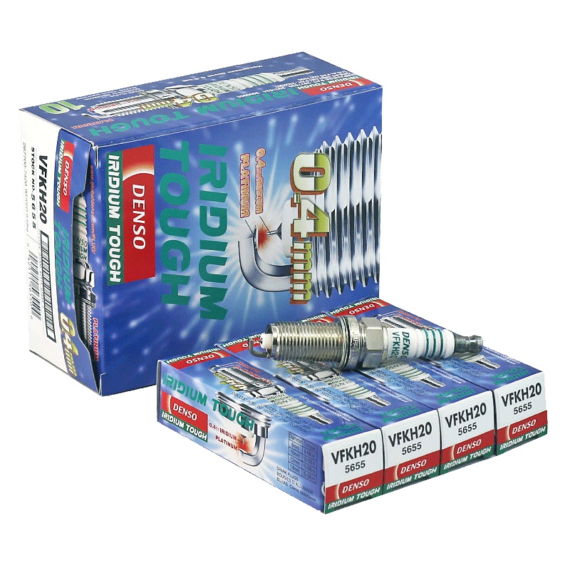 电装(DENSO)双铱金火花塞VFKH20适配雪铁龙C4L/凯美瑞/普拉多/锐志/皇冠/欧蓝德/森林人/翼豹(单支装)