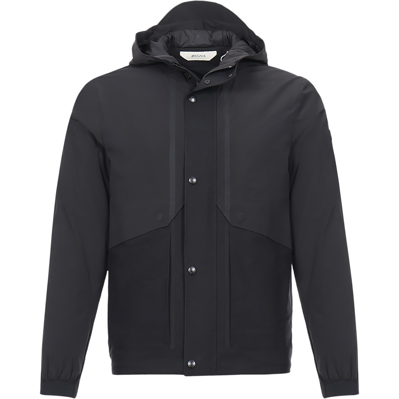 Z ZEGNA 杰尼亚 男士 锦纶/聚酯纤维连帽棉服夹克外套 VV046 ZZ050