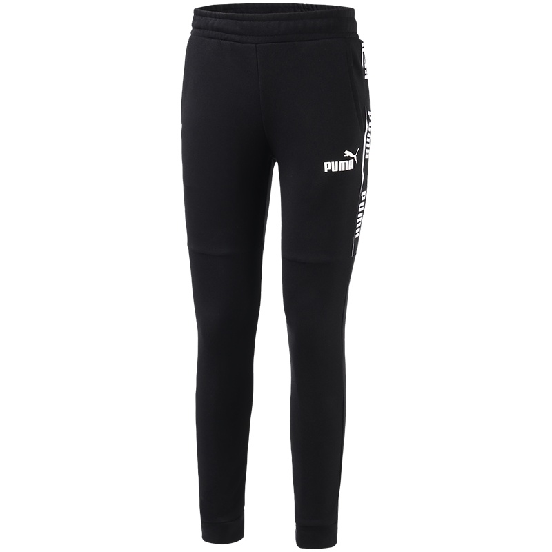 PUMA彪马男裤串标运动裤休闲小脚裤针织长裤580954