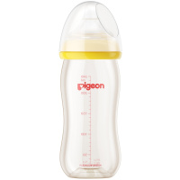 [贝亲官方旗舰店]贝亲宽口径PPSU奶瓶婴儿塑料奶瓶宝宝防摔耐摔奶瓶自带M号奶嘴适合3个月以上宝宝240ml黄色AA75