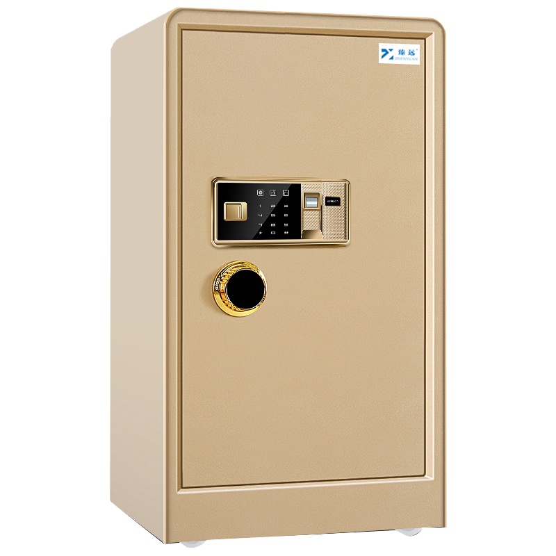 臻远全钢实心防盗保险柜 高60cm指纹款土豪金色