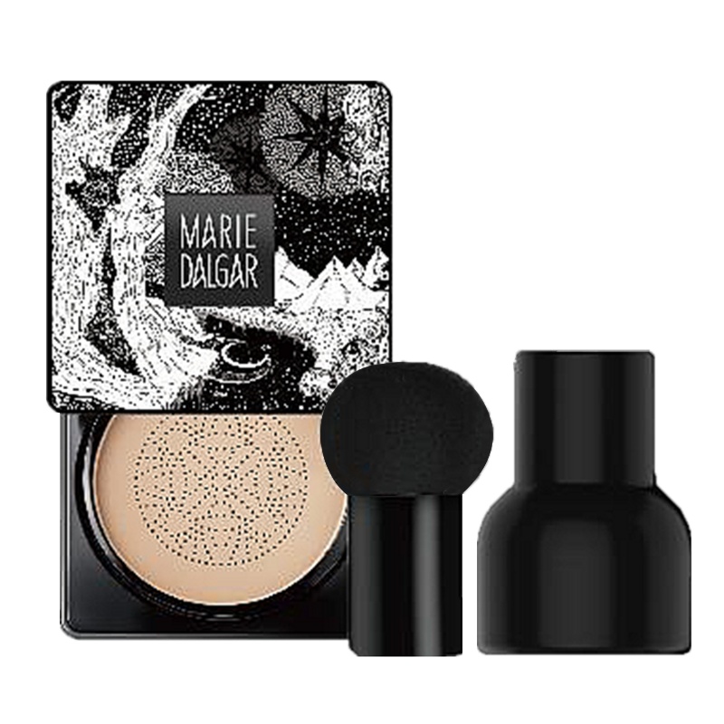 玛丽黛佳红参臻润倍养精华美颜霜 01暖瓷色 滋润遮瑕养肤气垫送塑型双效眉笔04#亚麻茶