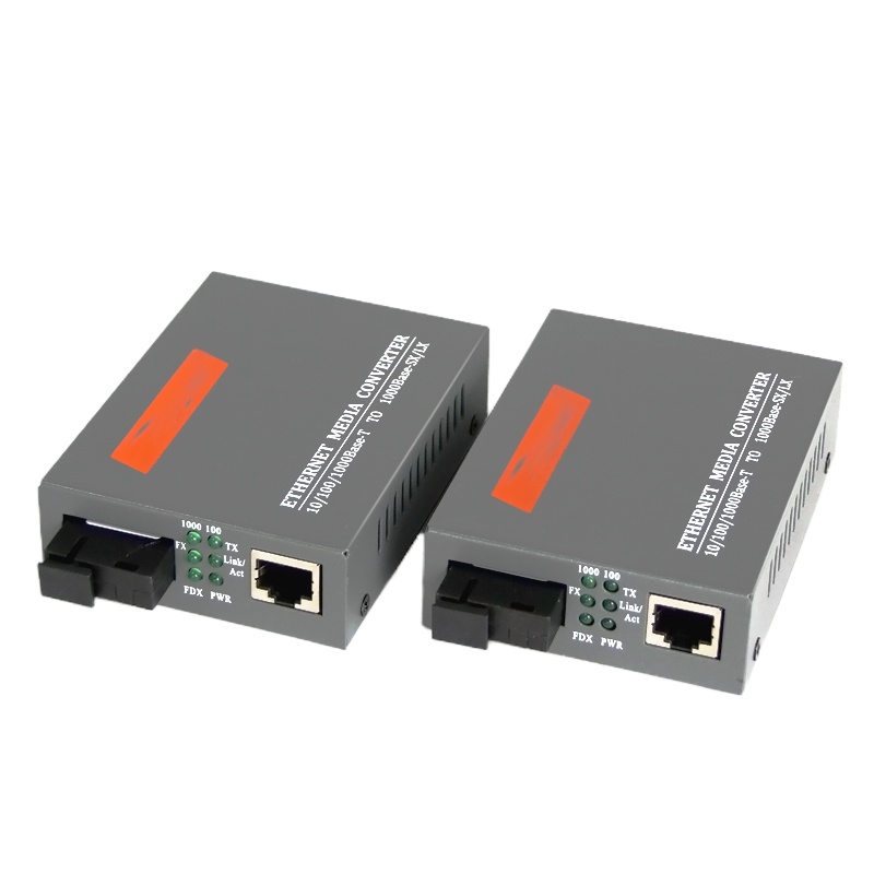 GS-03-AB千兆单模单纤光纤收发器千兆光电转换器外置电源1对 升级版大电源