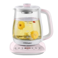 荣事达(Royalstar)养生壶YSH5018B多功能1.5L电热水壶高硼硅玻璃壶触控式煎药壶花茶器煲24小时预约
