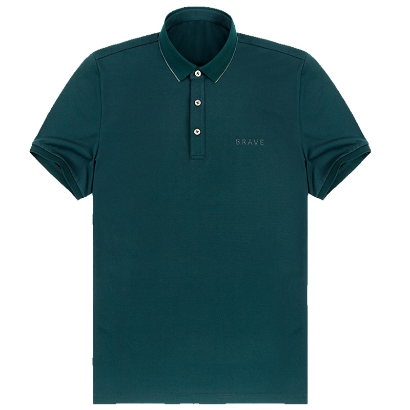 布先生新款短袖T恤 商务正装丝光棉翻领中年上衣夏款AT10801