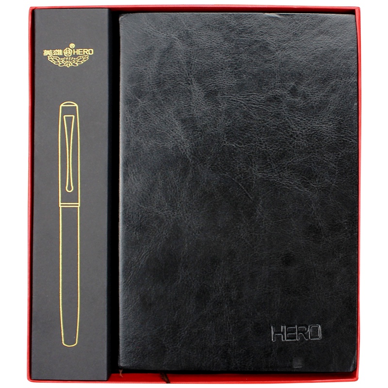 英雄(HERO)宝珠笔笔记本礼盒(含宝珠笔)贴合学生办公商务