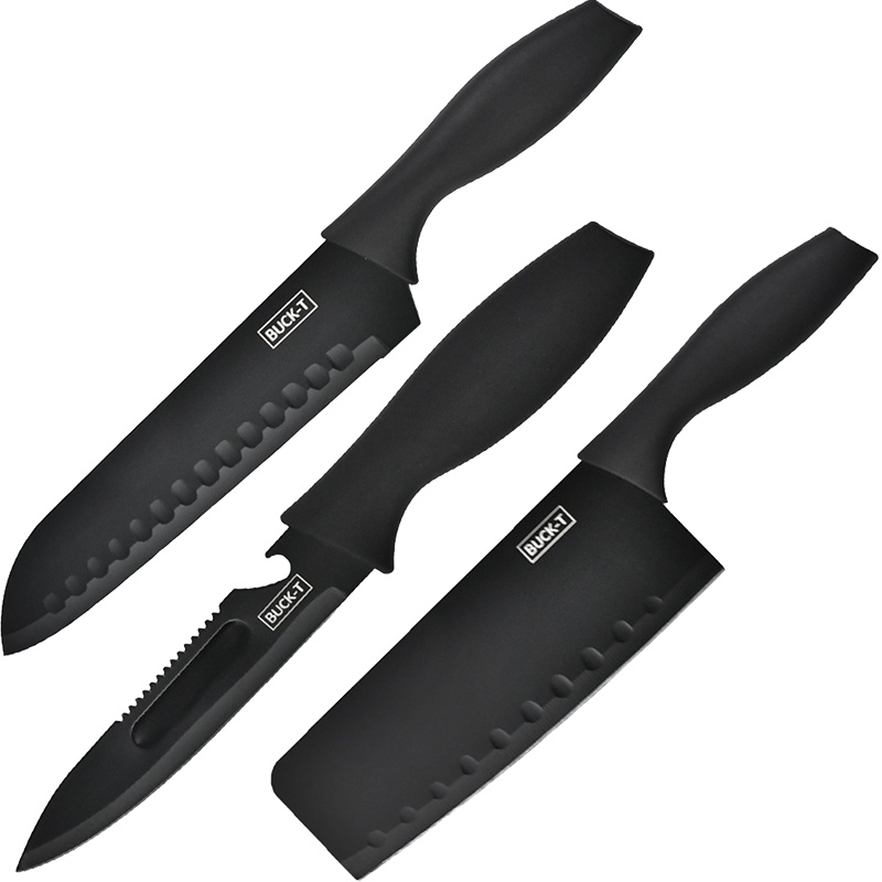 【规格：5件套】刀具套装 不锈钢家用菜刀水果刀 切片刀多用刀碗碟夹心形煎蛋器 全套组合厨房礼品套装5件套