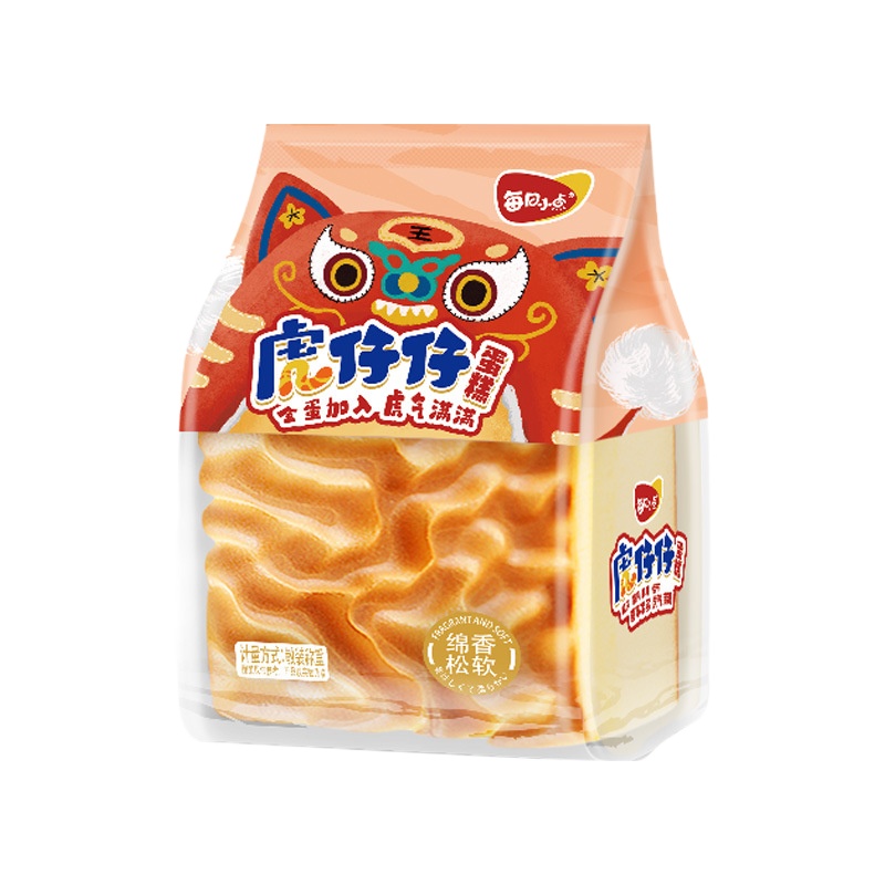 每日小点虎仔仔蛋糕虎皮蛋糕办公室零食休闲糕点早餐整箱虎皮面包戚风蛋糕