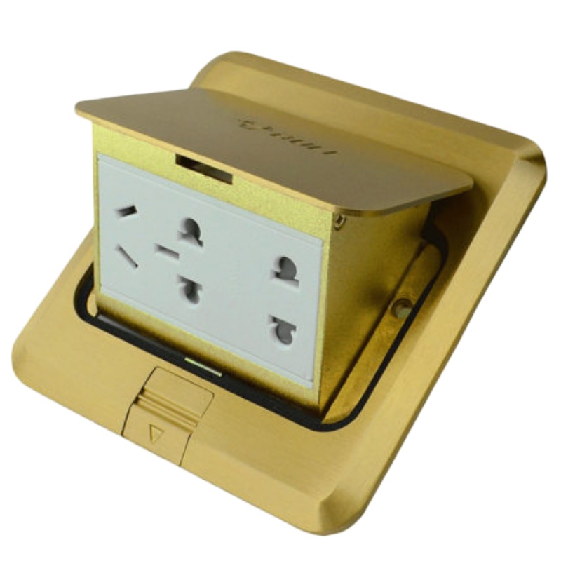 公牛地插五孔插座 阻尼式