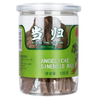 北京同仁堂当归100g甘肃当归非片可自行切片打粉一等当归非野生