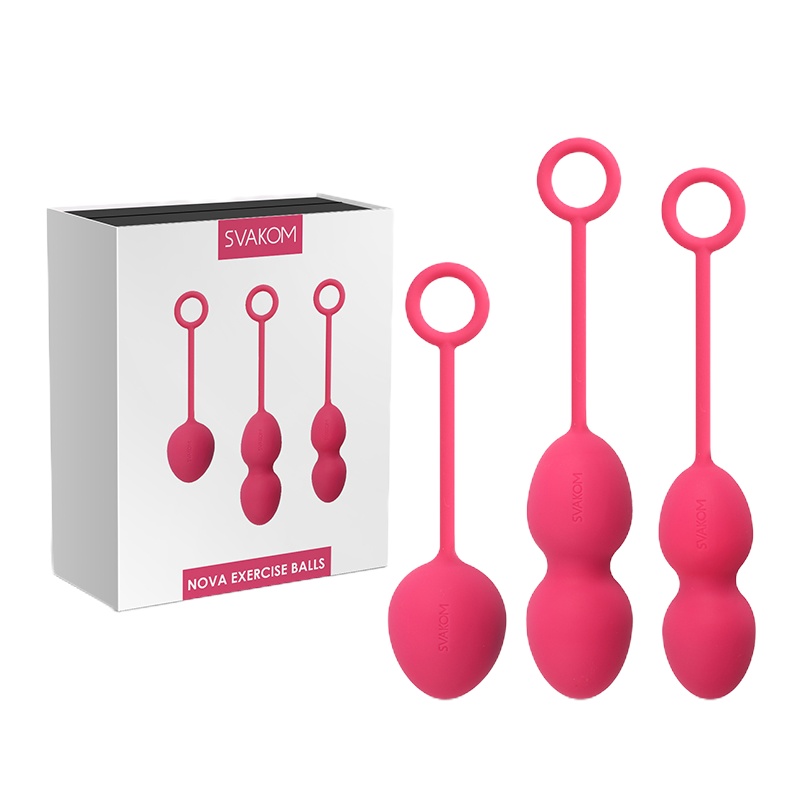 svakom诺娃缩阴球紫色3只装正品阴道按摩哑铃器女用产后私处紧致收缩高潮锻炼球
