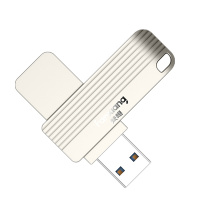 梵想(FANXIANG) 128GB USB3.0 U盘 F313 银色 高速版 金属电脑车载两用无盖旋转优盘