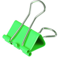 得力(deli)8584彩色长尾票夹25mm商务办公长尾夹 财务票据凭证长尾票据夹40只/筒 3筒装