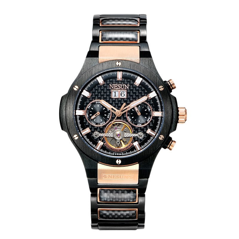 NESUN 尼尚 男士手表全自动机械手表时尚多功能夜光防水运动男表MS9906