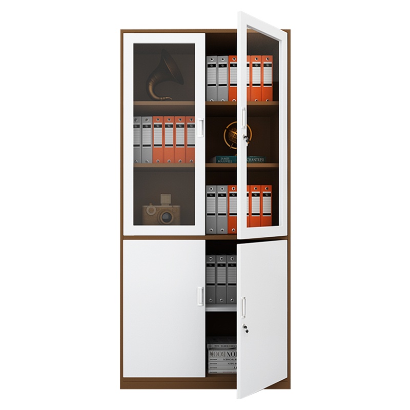 苏美特文件柜办公柜钢制铁皮柜资料柜财务档案柜凭证柜咖白大器械