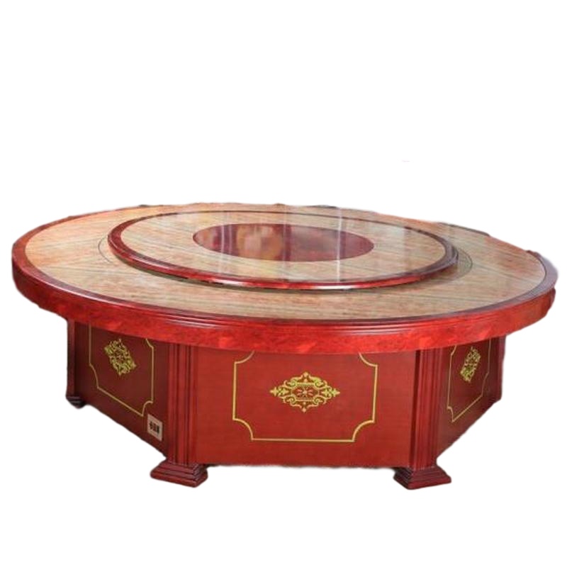 逐鹿中原电动餐桌 酒店圆桌餐桌饭店桌HFHC-693圆桌转盘电动餐桌转盘