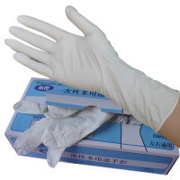 一次性手套乳胶耐磨加厚橡胶劳保防水防油家用食品100只丁腈加长