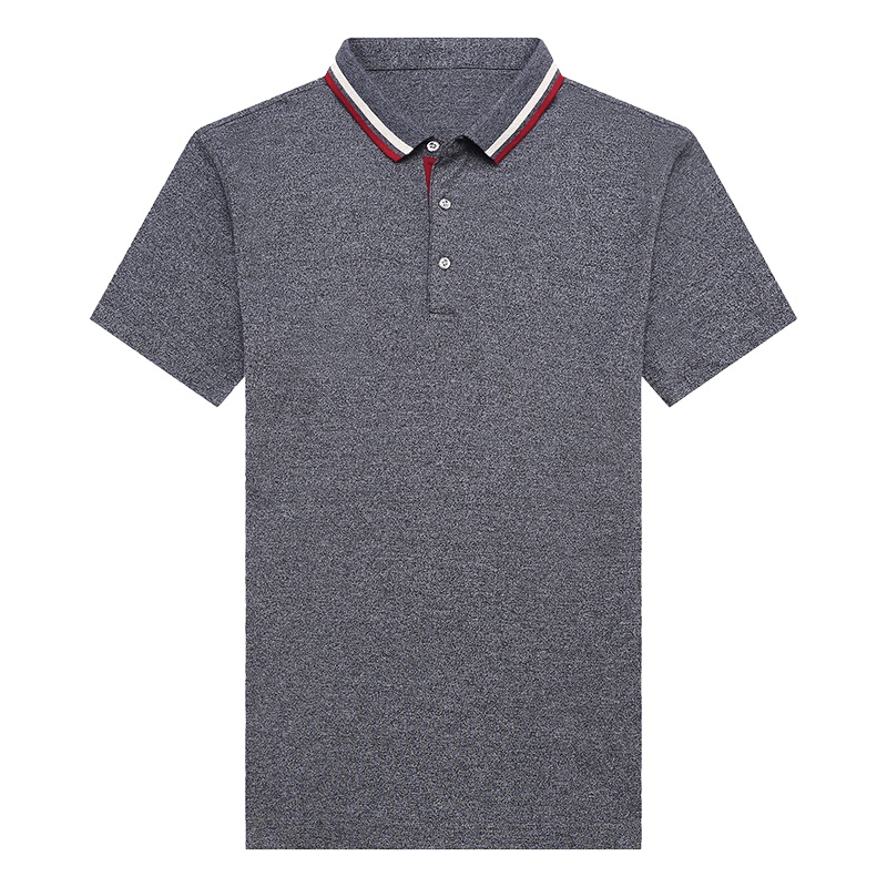 卡帝乐鳄鱼短袖T恤男翻领纯色Polo衫中年薄款男上衣BAB9050