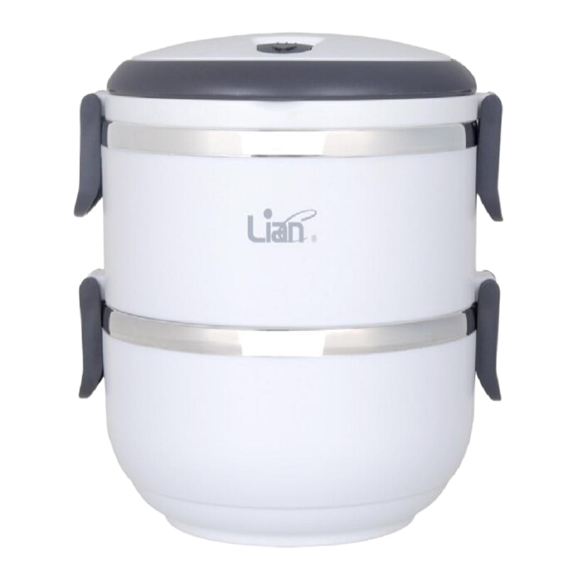 联创(Lian) DF-CP0616M 不锈钢双层便当盒 拱形提手 携带更方便 单个价