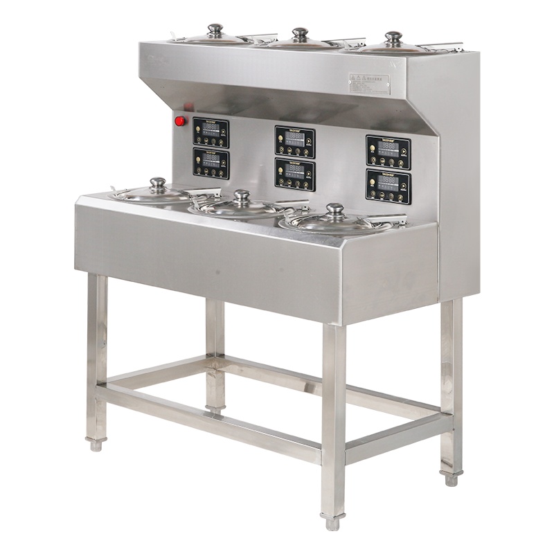 飞天鼠(FTIANSHU) 煲仔饭机商用全自动智能数码外卖电煲仔炉瓦煲砂煲锡纸 6头双层单排