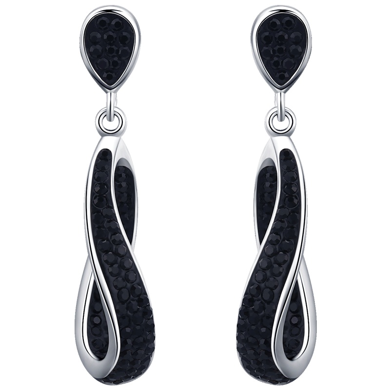 佰色传情高级感纯银耳饰女2019新款潮耳坠简约气质耳环耳钉